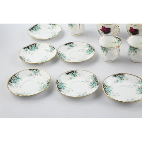 181 - 25 x Teacup & Saucer / Cake Plate Sets Inc. Alfred Meakin, Royal Albert, Tudor