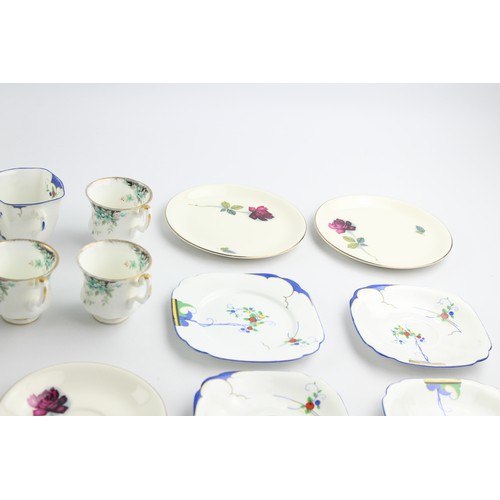 181 - 25 x Teacup & Saucer / Cake Plate Sets Inc. Alfred Meakin, Royal Albert, Tudor