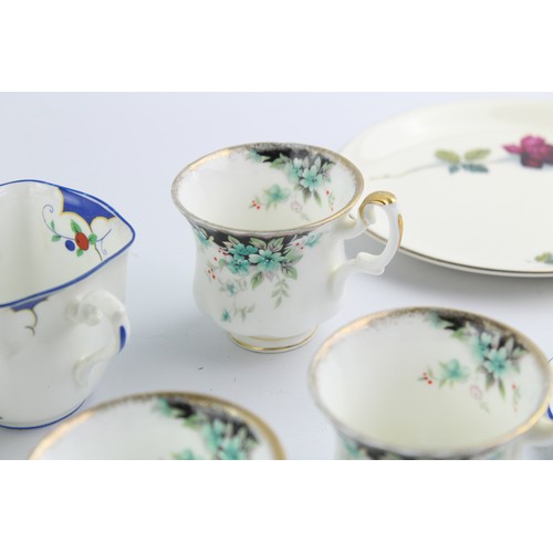 181 - 25 x Teacup & Saucer / Cake Plate Sets Inc. Alfred Meakin, Royal Albert, Tudor