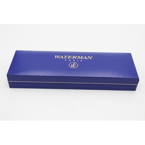 191 - Vintage WATERMAN Lacquer Blue FOUNTAIN PEN In Original Box WRITING