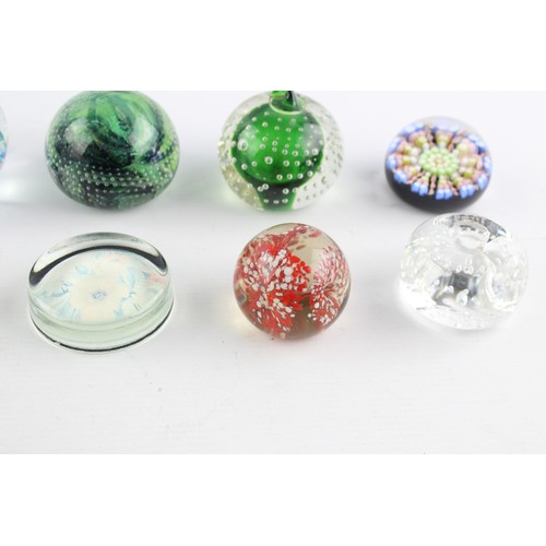 185 - 10 x Assorted Vintage Decorative PAPERWEIGHTS Inc Millefiori, Floral Etc