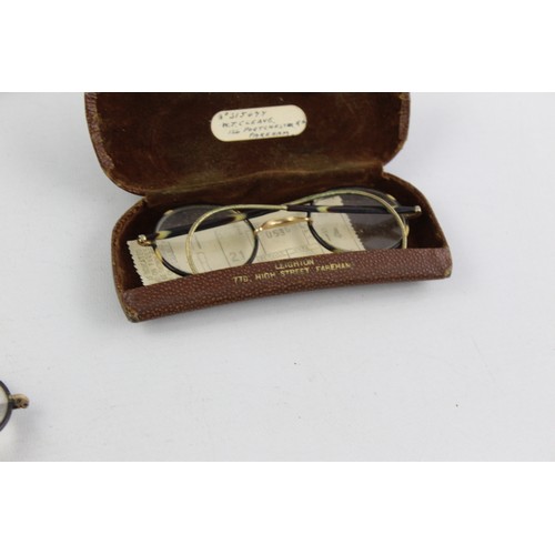 167 - 5 x Antique / Vintage SPECTACLES Inc Rolled Gold, Opera Glasses, Tortoiseshell