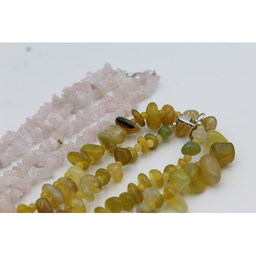 221 - GEMSTONE NECKLACES