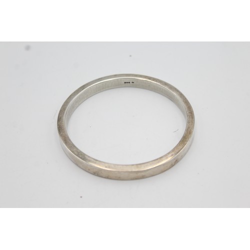 223 - Vintage Minimalist .925 Sterling Silver Heavy Solid BANGLE (86g)