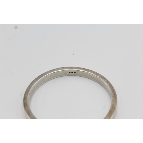 223 - Vintage Minimalist .925 Sterling Silver Heavy Solid BANGLE (86g)