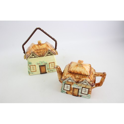 225 - 4 x Vintage Collectable Teapots Inc KEELE STREET POTTERY, Stafforshire Ceramics