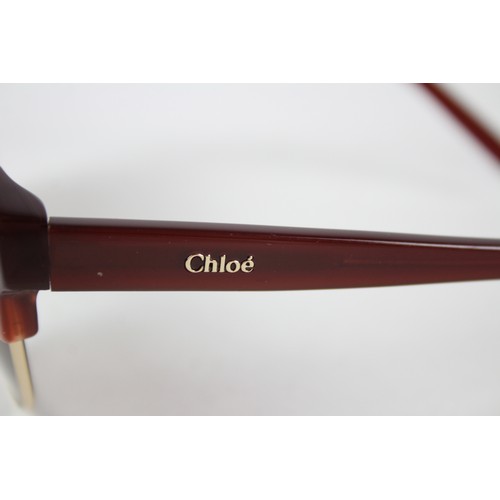 235 - Statement Ladies CHLOE Brown Framed Oversized SUNGLASSES