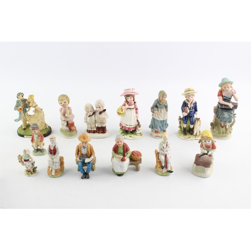 216 - 14 x Vintage Porcelain / Ceramic Figures Inc. Woolbro, Korean, Capodimonte Style