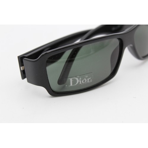 227 - Statement Ladies Dior Black Framed SUNGLASSES w/ Star Detail On Arms Cased