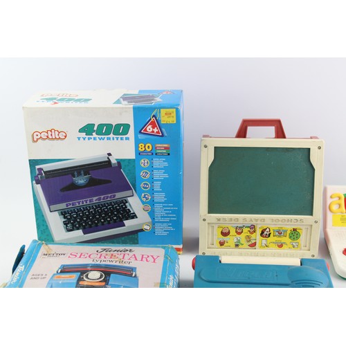 228 - 6 x Vintage Educational, Writing & Typewriter Toys Inc. Laptop & Fisher Price