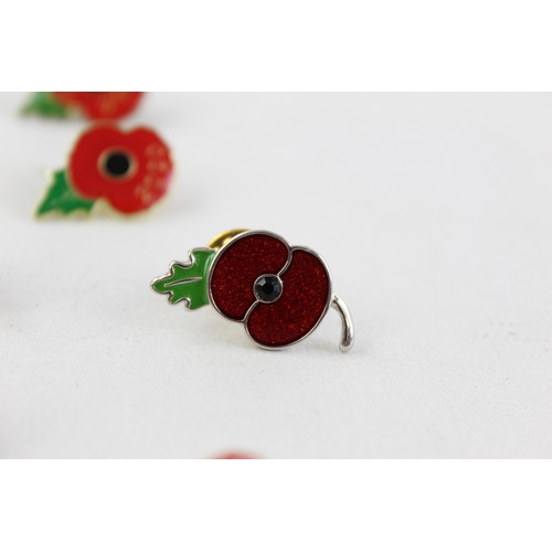 239 - 22 x Assorted POPPY Remembrance Pin BADGES Inc Various Years Etc