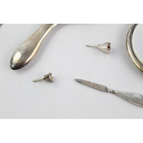 249 - 8 x Antique / Vintage Ladies Hallmarked .925 STERLING SILVER Vanity (893g)