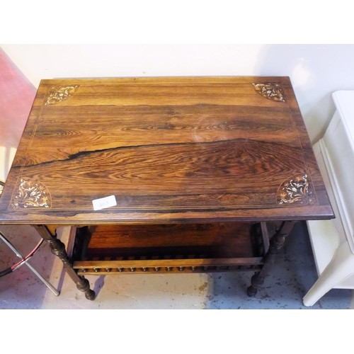 463 - QUALITY DAY TABLE WITH GALLERY RAIL