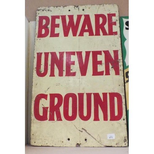 471 - ORIGINAL VINTAGE FAIRGROUND ART SIGN 