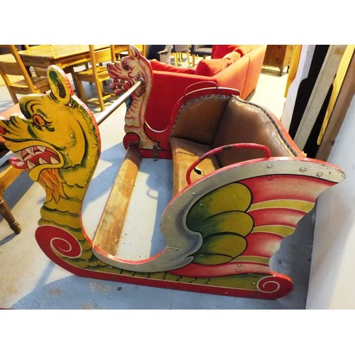 493 - ORIGINAL VINTAGE CHARIOT FROM LARKINS ARK RIDE EXTREMELY RARE