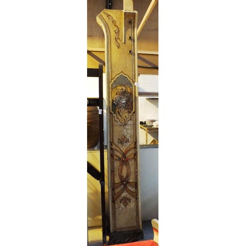 494 - 2 VINTAGE  WALTZER PILLARS HAND PAINTED WOULD MAKE A GREAT DESIGN STATEMENT TO ANY INTERIOR