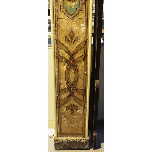 494 - 2 VINTAGE  WALTZER PILLARS HAND PAINTED WOULD MAKE A GREAT DESIGN STATEMENT TO ANY INTERIOR