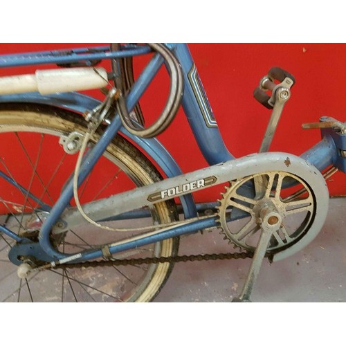 496 - Vintage Bsa folding bike with Brooks seat good condition for age