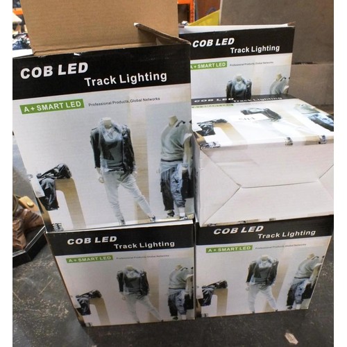 504 - 10 BOXED 30w COB LED TRACK LIGHTING