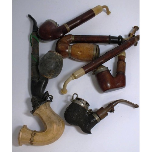 362 - COLLECTION OF PIPES