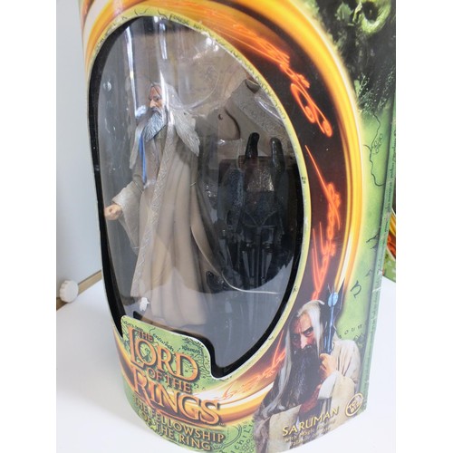 372 - THREE LORD OF THE RINGS FIGURES BOXED AS NEW