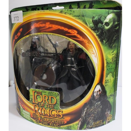 372 - THREE LORD OF THE RINGS FIGURES BOXED AS NEW