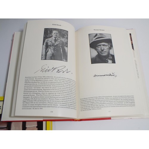 259 - THREE MILITARY RELATED BOOKS INCLUDES SIGNATURES OF THE THIRD REICH HARDBACK BOOK