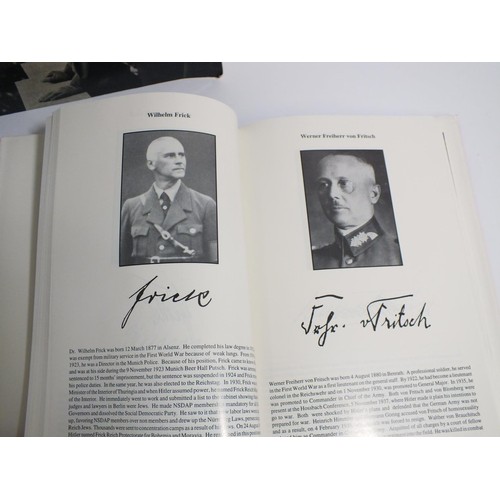 259 - THREE MILITARY RELATED BOOKS INCLUDES SIGNATURES OF THE THIRD REICH HARDBACK BOOK