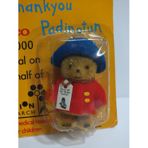 276 - COLLECTABLE MINIATURE PADDINGTON BEAR CHARITY TEDDY IN UNOPENED PACKET