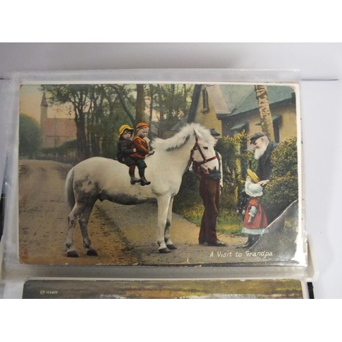 381 - ALBUM OF HORSE POSTCARDS