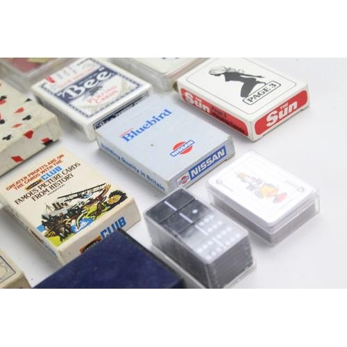 287 - 22 x Assorted Vintage PLAYING CARDS & GAMES Inc. Roulette, Bezique, Backgammon