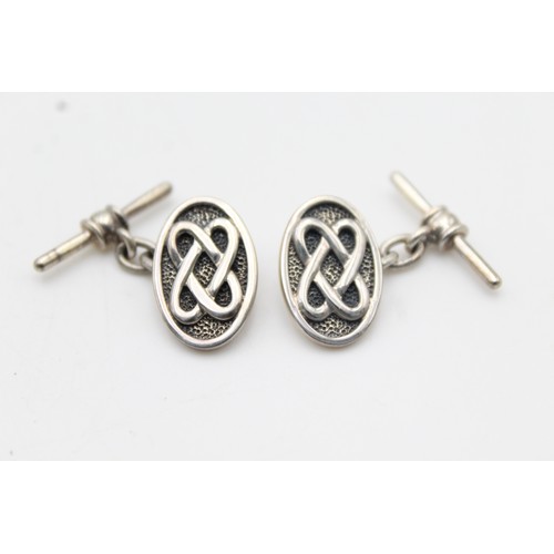 262 - Sterling Silver Celtic Cufflinks