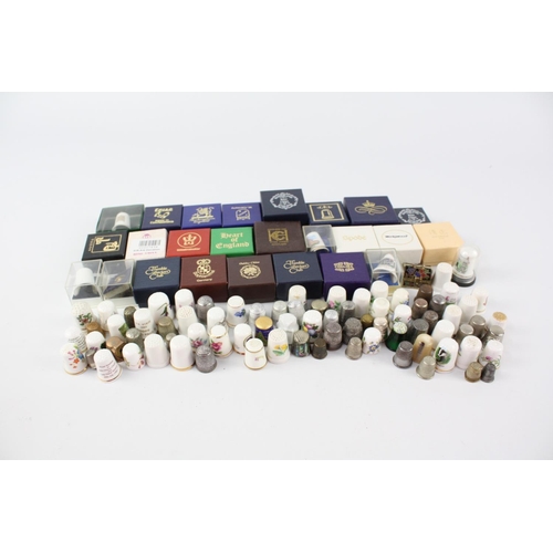 13 - Large Collection of THIMBLES includes Boxed