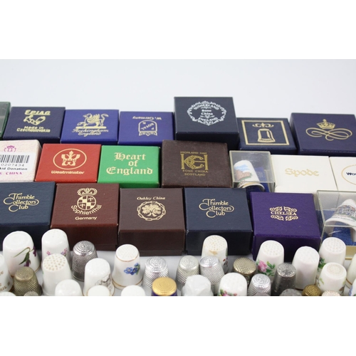 13 - Large Collection of THIMBLES includes Boxed