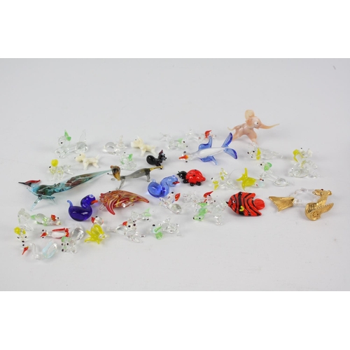 49 - 36 x Decorative Glass ANIMAL Ornaments Inc. Murano, Miniatures, Fish, Dogs Etc