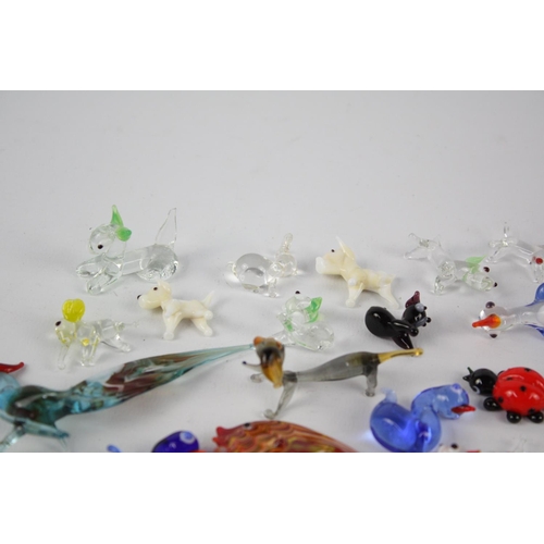 49 - 36 x Decorative Glass ANIMAL Ornaments Inc. Murano, Miniatures, Fish, Dogs Etc