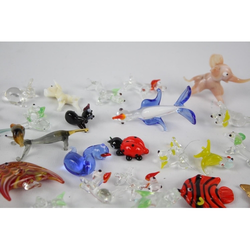 49 - 36 x Decorative Glass ANIMAL Ornaments Inc. Murano, Miniatures, Fish, Dogs Etc