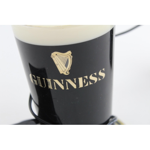 73 - Vintage GUINNESS Illuminated Bar Top Advertising Pub Pump Font Sign Beer Light