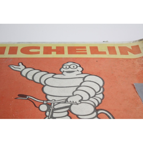 93 - Vintage MICHELIN Large Automobilia Painted Advertising Decorative SIGN