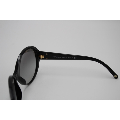 119 - Timeless Unisex VERSACE Black Oversized Framed Chic SUNGLASSES