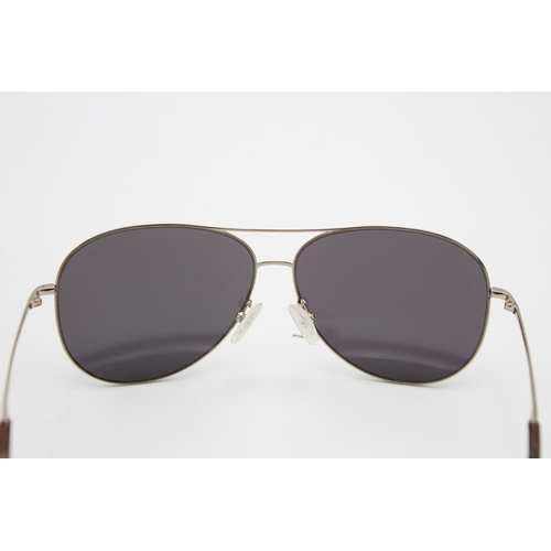 187 - Statement VIVIENNE WESTWOOD Gold Tone Aviator Style SUNGLASSES w/ Case