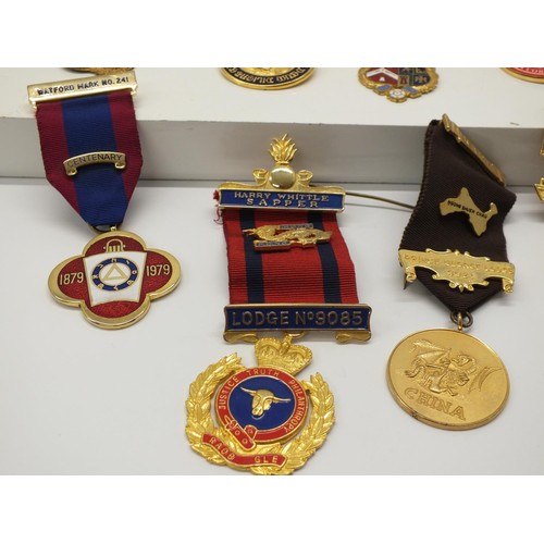 340 - TEN MASONIC MEDALS