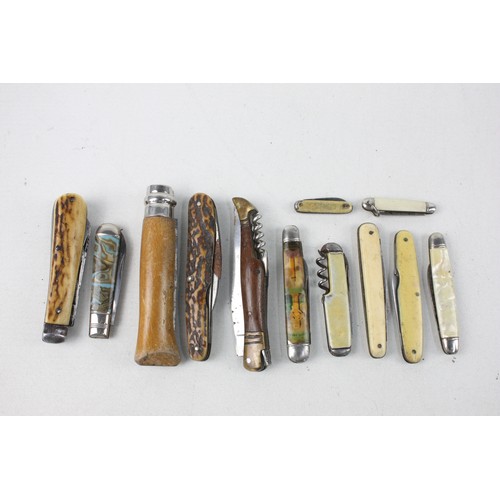 47 - 12 x Assorted POCKET KNIVES / TOOLS Inc Antique, Vintage, Multi-Tool, Miniature