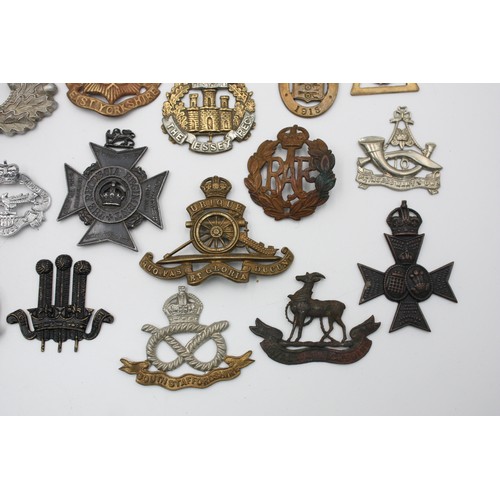 70 - 30 x Assorted Vintage MILITARY BADGES Inc Scottish, Welsh, German, English Etc