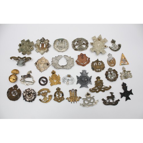 70 - 30 x Assorted Vintage MILITARY BADGES Inc Scottish, Welsh, German, English Etc