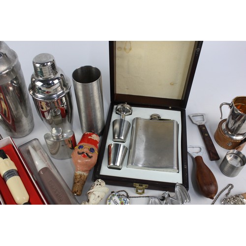 113 - Job Lot of Assorted BREWERIANA Items Inc. Charles Rennie Mackintosh Hip Flask