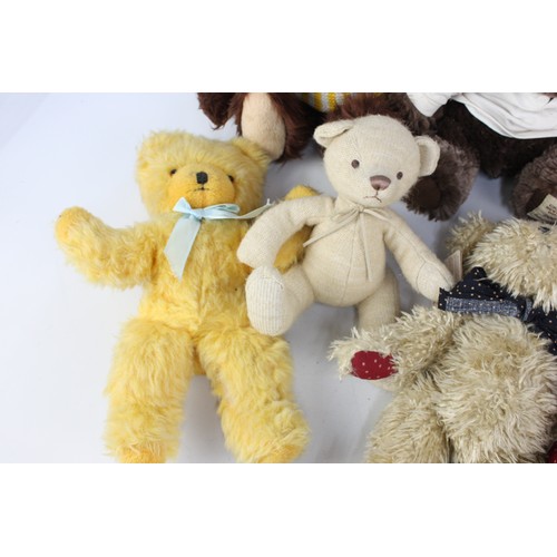 144 - 12 x Modern / Vintage Teddy Bears Inc. Boyds, Wendy Boston, Russ, Etc