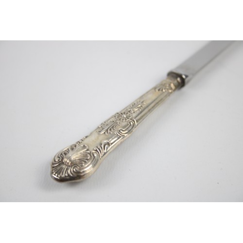 221 - Vintage Hallmarked .925 STERLING SILVER Handled Decorative Letter Opener (35g)