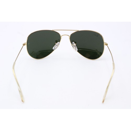 225 - Vintage Inspired RAY-BAN Unisex Gold Tone Aviator SUNGLASSES