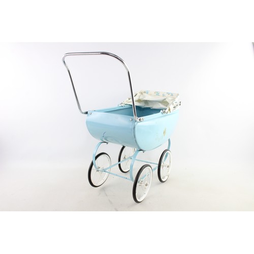 280 - Vintage 1950s TRIANG Light Blue Coach Style Dolls Pram